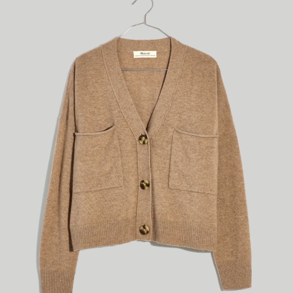 Madewell (re)sponsible Cashmere Upton Cardigan Sweater